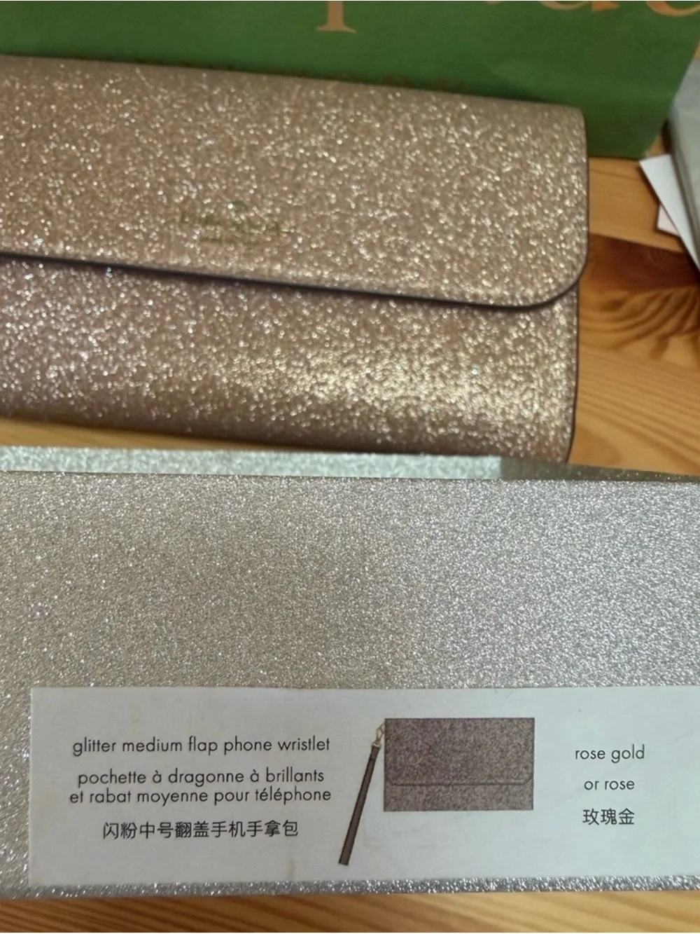 kate spade New York Glitter Wallet Clutch (s)